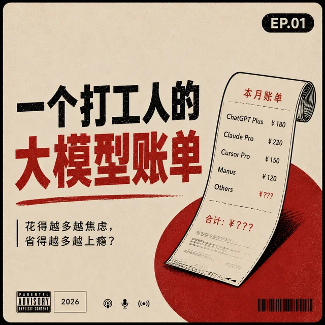 《一个打工人的大模型账单》单集封面